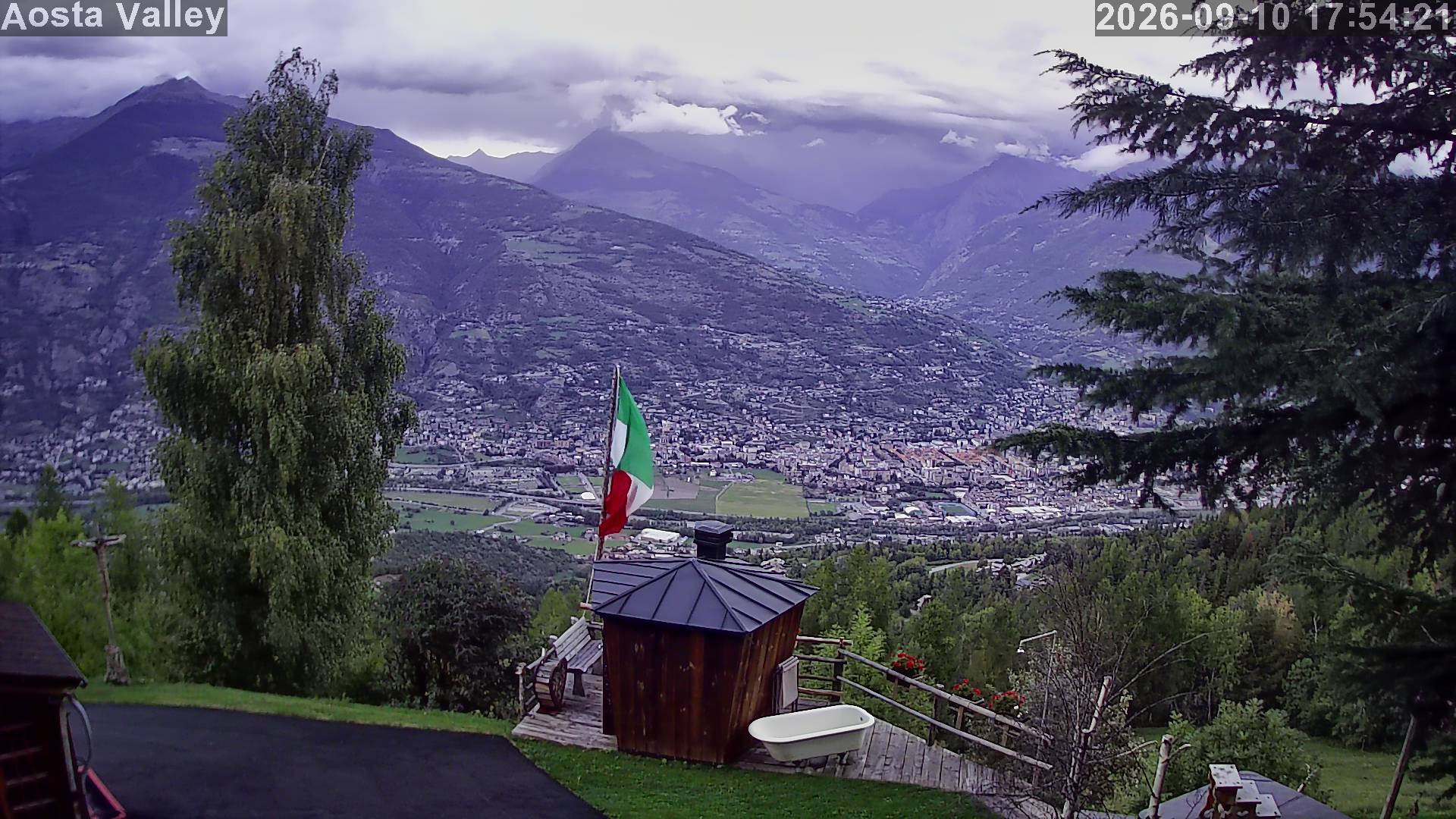 Webcam Albergo Tivet - Panorama Aosta